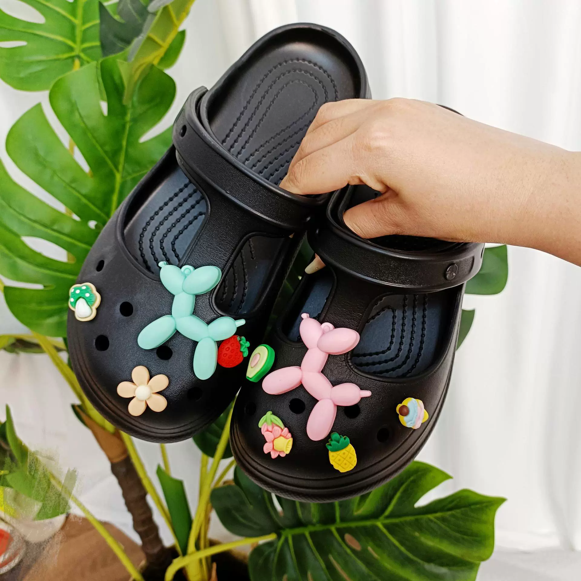 Balloon, footwear platform, summer slide, slippers, 2022 collection, 6cm