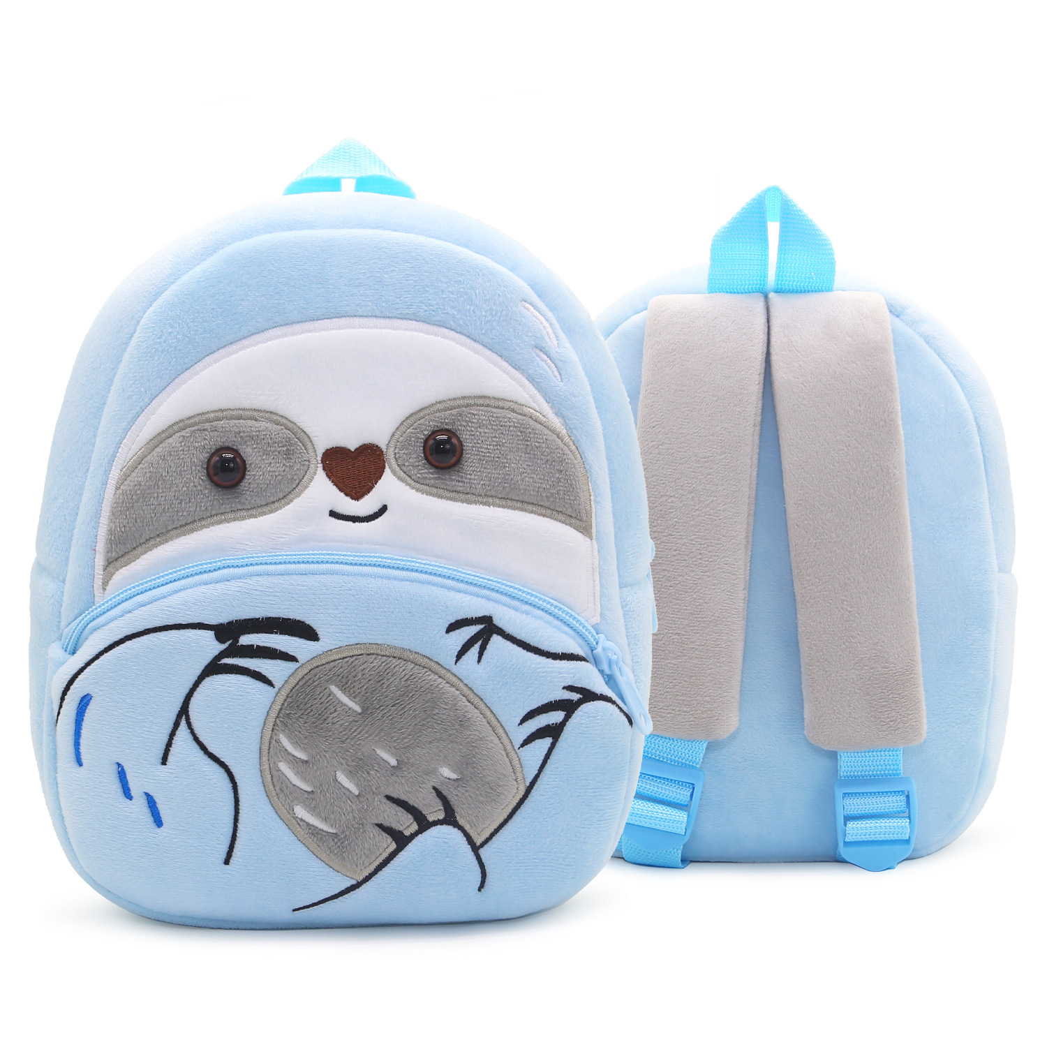 3D lindos dibujos animados peluche niños jardín de infantes mochila escolar movimiento de animales escolares mochila de peluche mochila de niños