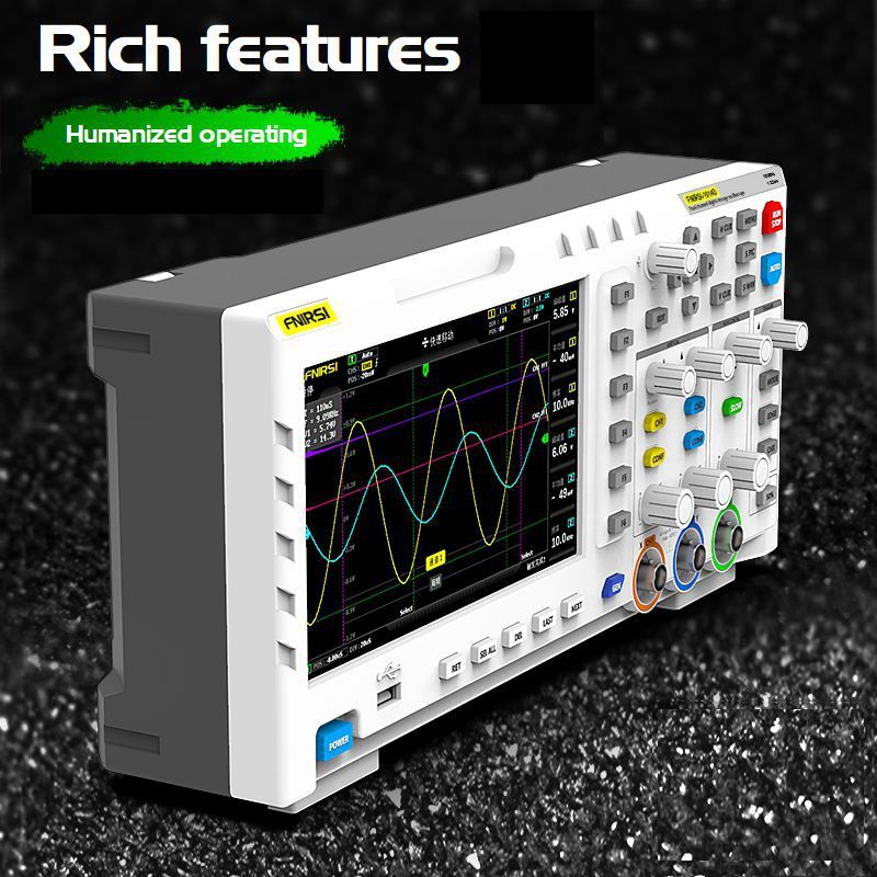 Fnirsi 1014dデジタルストレージオシロスコープ100mhzデュアルチャネルオシロスコープ信号発生器|undefined