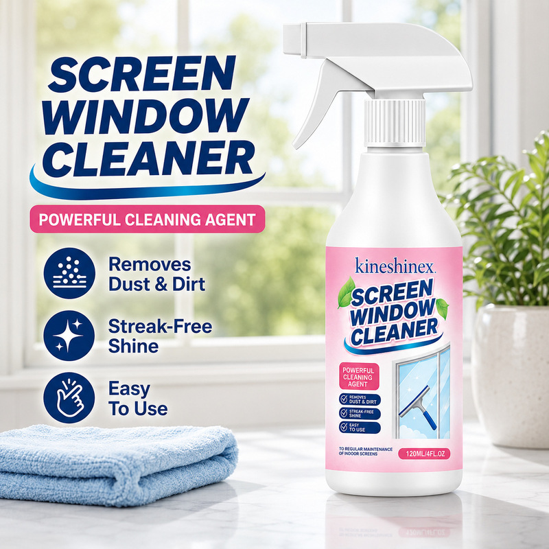 kineshinex Screen Window Cleaner Spray - Removes Dirt and Dust Without Leaving Water Marks, Screen Window Cleaning Spray Without Disassembly kineshinex Screen Window Cleaner Spray - Removes Dirt and Dust Without Leaving Water Marks, Screen Window Cleaning Spray Without Disassembly