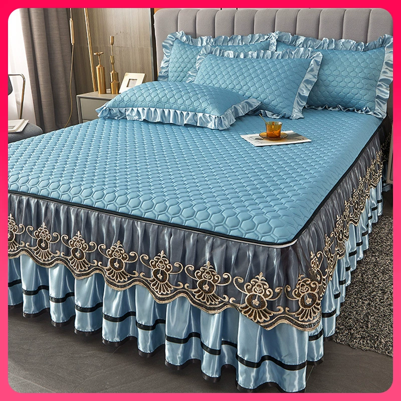 Матрац? Actually input: "Mat, set, silk removable bedspread, European style, 3 piece set"