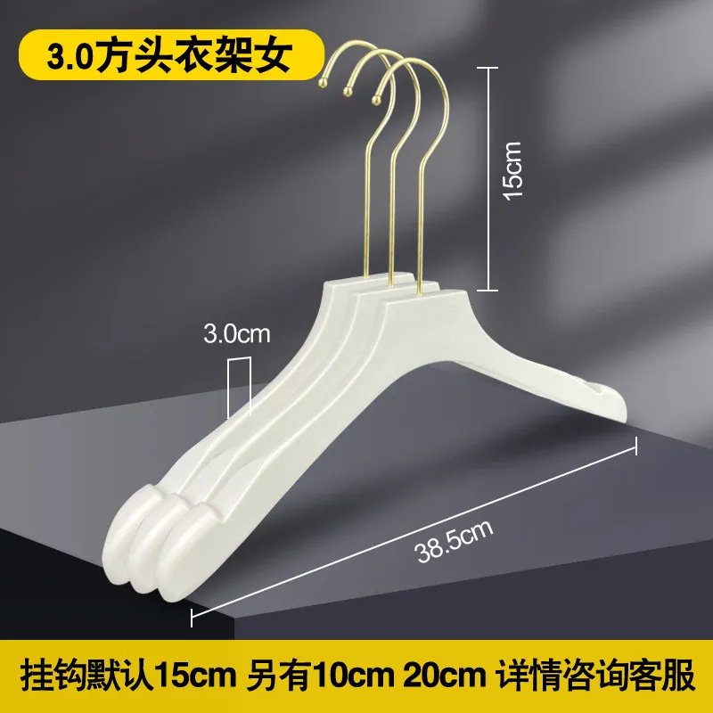 여성 3.0 스퀘어 헤드 화이트 (15cm 골드 라운드 훅)