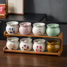 瓦罐汤炖盅家用隔水炖一人份蒸盅沙县小吃老式带盖陶瓷煨汤小瓦罐