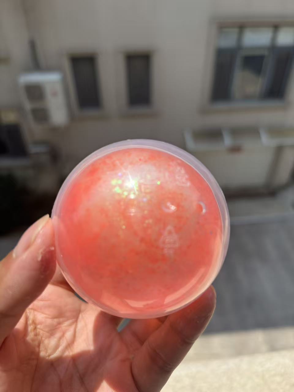 Orange aurora crispy handmade balls [fruit pulp filling]