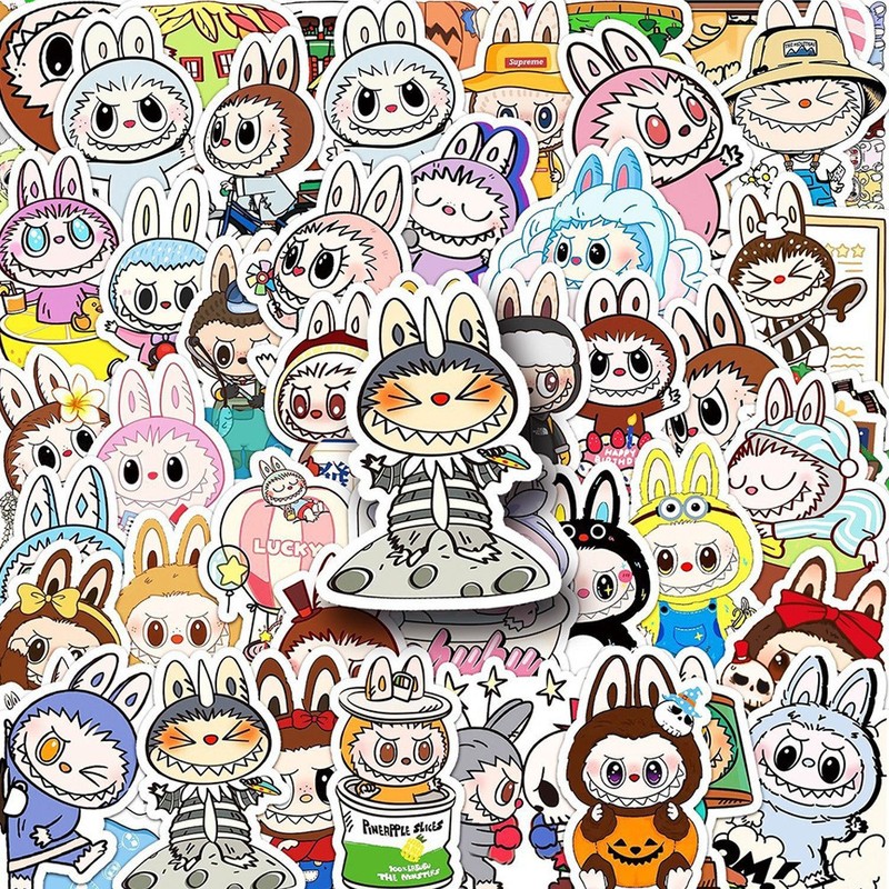 50 枚のラブブステッカー新しいラブブ漫画描画携帯電話スクーターノートブック DIY メーカー卸売|undefined