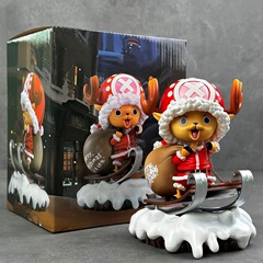 新しいワンピースクリスマスチョッパー限定版 Q バージョンアニメーションハンドモデルデスクトップ装飾品ホリデー誕生日ギフト
