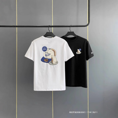 NewEraニュー亦華25新型M家趣味ケーキ丸首半袖カップルtシャツ百合通気卸売りスポット