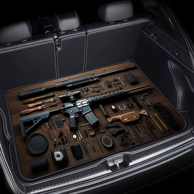 Skin-Friendly, Dust-Proof, Soundproof Mat | Avtomobil döşəmə paspasları - trunk-mat-22-75100cm-crystal-velvet-dot-bottom