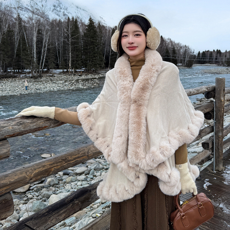 Cute soft elegant winter cloak