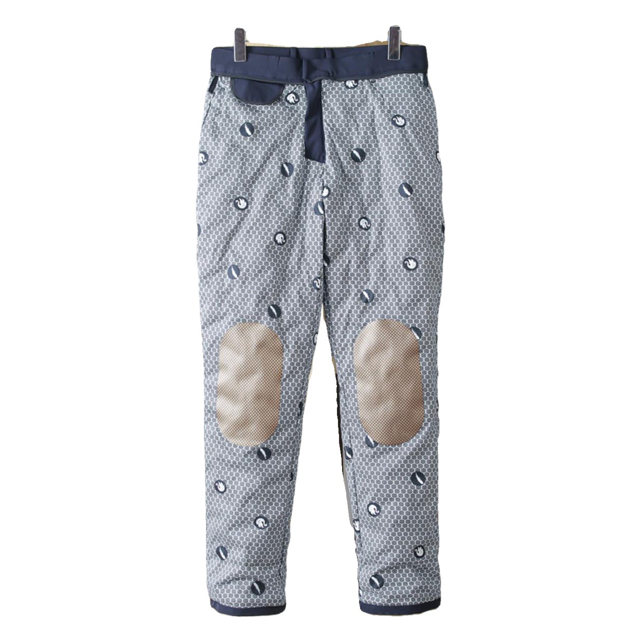 Spindle pants! White Goose Down + knee graphene black gold outdoor windproof Waterproof high-end down pants men's trousers