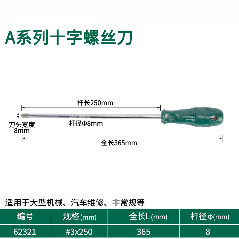 Destornillador de cabeza de rábano pequeño destornillador de ciruela de boca plana cruzada
