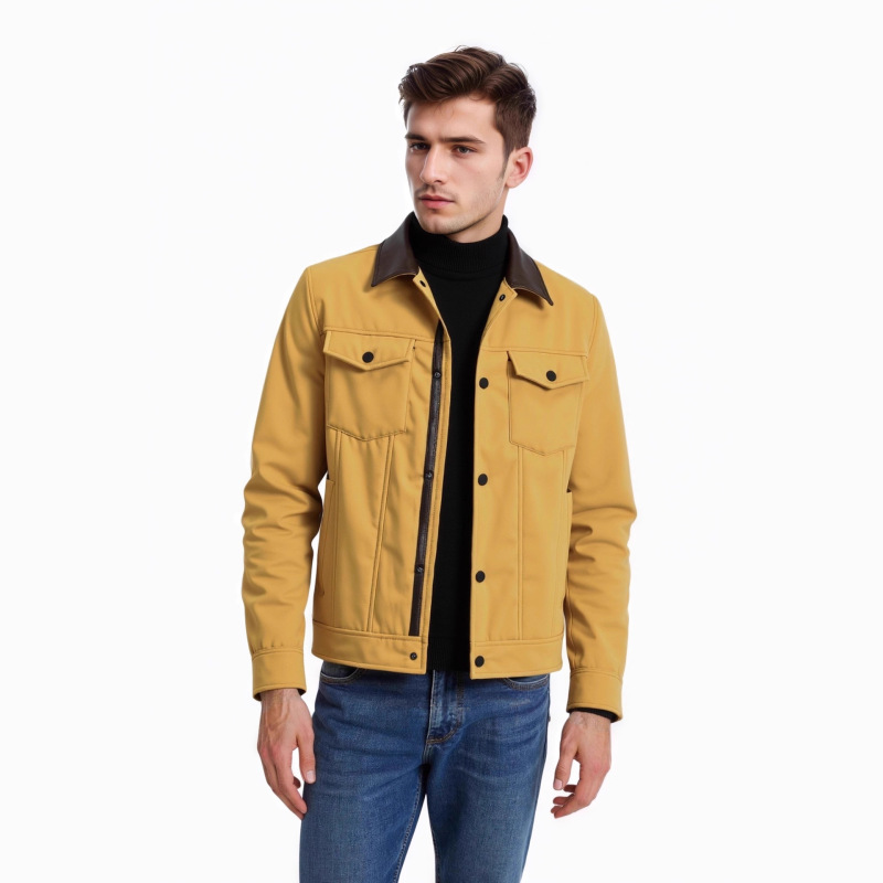 2025 Cross-Border Custom Men's Clothing New Style Carhartt-Style Lapel Workwear Men's Jacket Spring and Autumn Thin Coat Trendy Brand