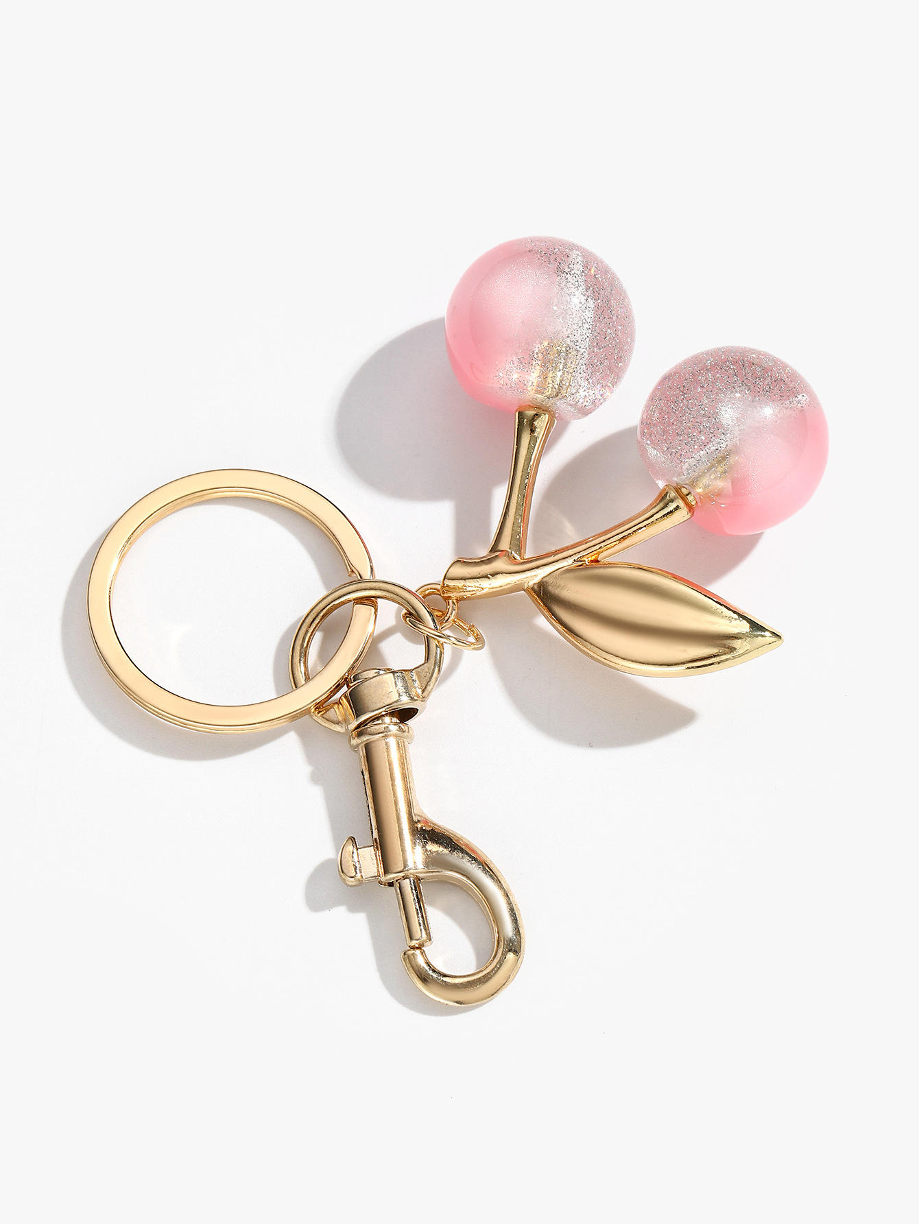 34g Weight Keychain Classification 1 Piece Quantity Daily Occasion Resin Material Cherry Pattern Unisex Gender Cute Style Cute Cherry Resin Unisex Keychain 8