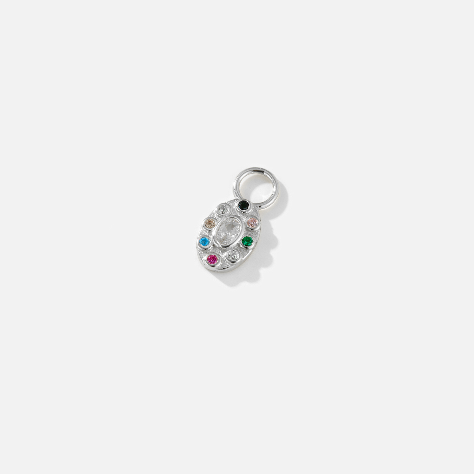 925 Sterling Silver Material 1 Piece 925 Sterling Silver Zircon Key Pendant