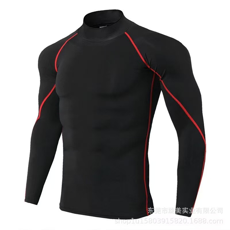 Nuevo cross-border strip de manga larga entrenamiento de acondicionamiento físico de estilo masculino otoño invierno