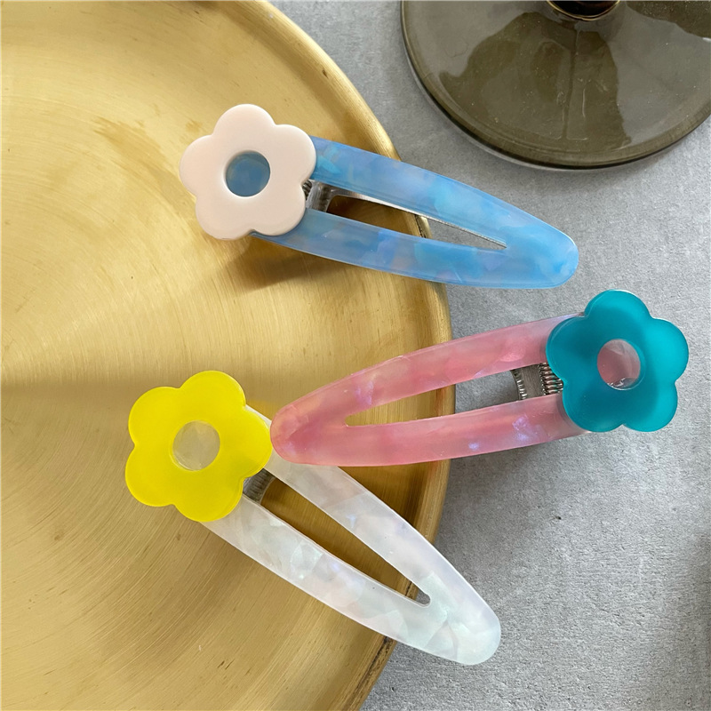 Cute Flower Acetic Acid Sheets Flowers Hair Clip display picture 5