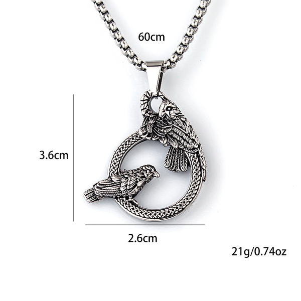 retro necklace stainless steel