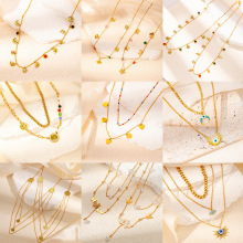 欧美跨境时尚气质珍珠蝴蝶项链轻奢高级感百搭锁骨链小众饰品批发