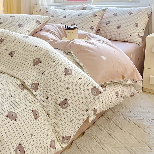 Cotton, with little bears, 100% cotton