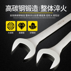 UDA Large-Scale Dual-Use Open-End and Box Wrenches—Automotive Repair Tools—Large-Scale Metric Meike Wrench