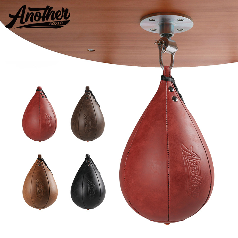AN boxing speed ball, hanging type, professional boxing training pear ball, reaction and stress relief ball, combat pear-shaped elastic ball