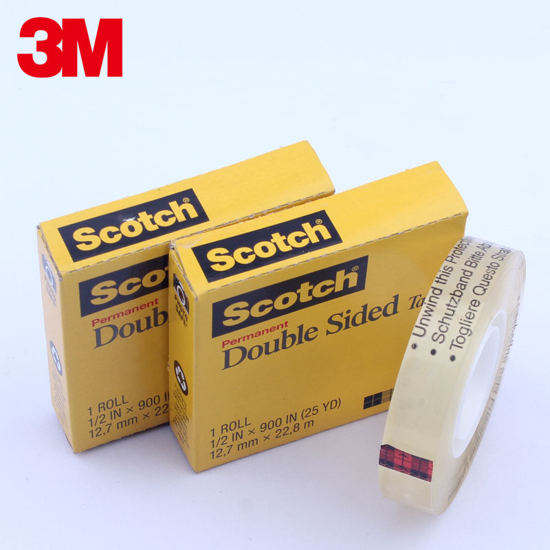 3M 스카치 투명 665 종이 없는 양면 테이프 강한 높은 점도 병이없는 종이 100 그리드 테스트 테이프