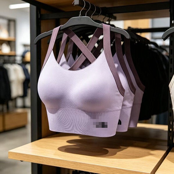 Tnf Original Sports All-In-One Beauty Back Bra, Suitable for Outerwear, Shockproof Running and Yoga Bra