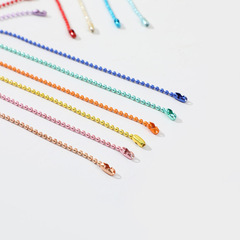 Wholesale DIY Jewelry Accessories Colorful Electroplated Bead Chains, Pendant Chains, Iron Ripple Chains, Chain Clasps, Connection Tags, Chain Hangers