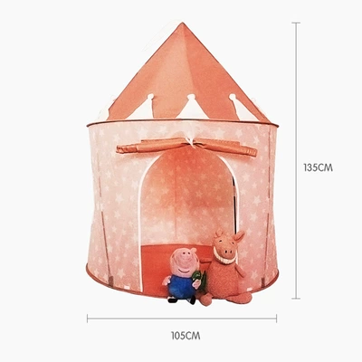Factory direct supply new crawling children's game tent house Princess folding tent puzzle early education baby toys (Çadırlar) - powder-single
