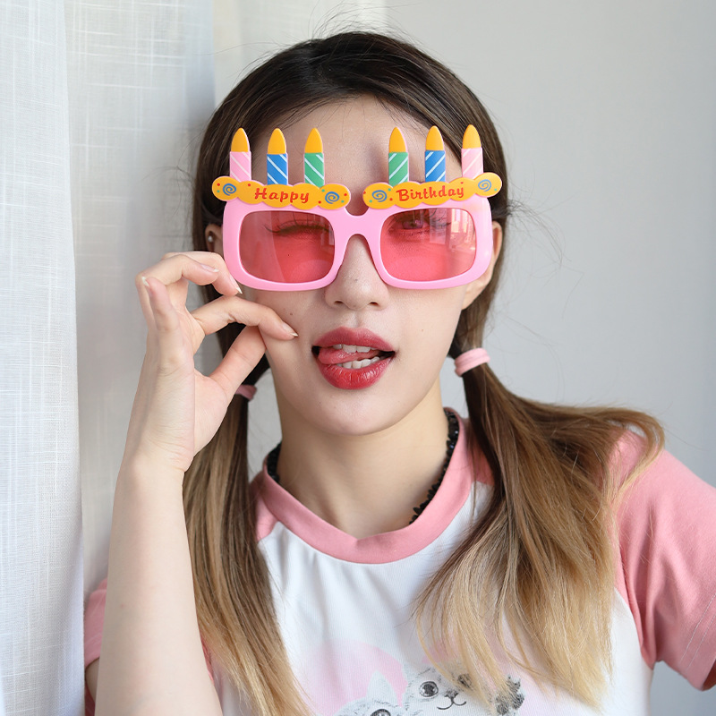 Gafas de Vela para Cumpleaños de Plástico ABS Decorativas para Fiestas