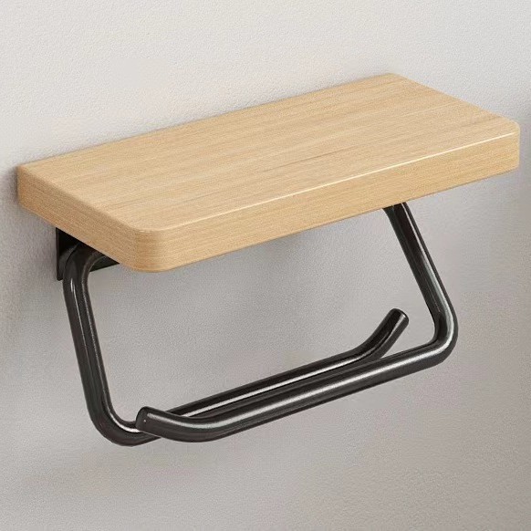 Registro de papel higiénico rollo de papel higiénico titular de tejido rollo de papel de madera maciza cara toalla tejido rollo de papel titular