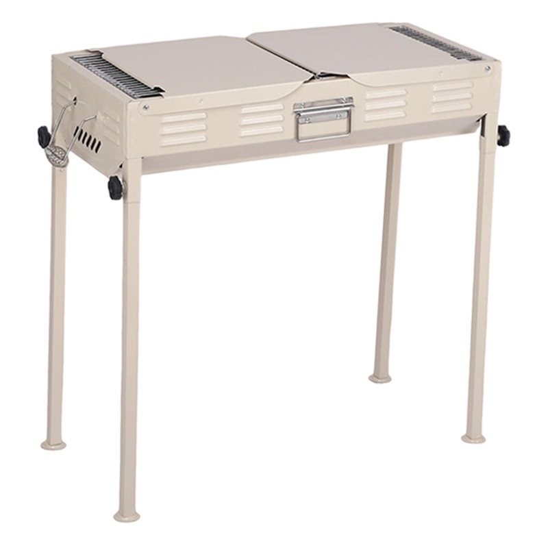 Gran barbacoa portátil plegable barbacoa parrilla al aire libre camping barbacoa parrilla freír y hornear de doble uso horno de carbono al por mayor