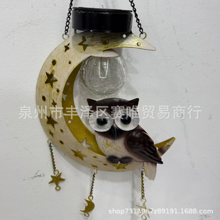 �羳�������N����Solar Owl Moon Garden Light؈�^���������@��