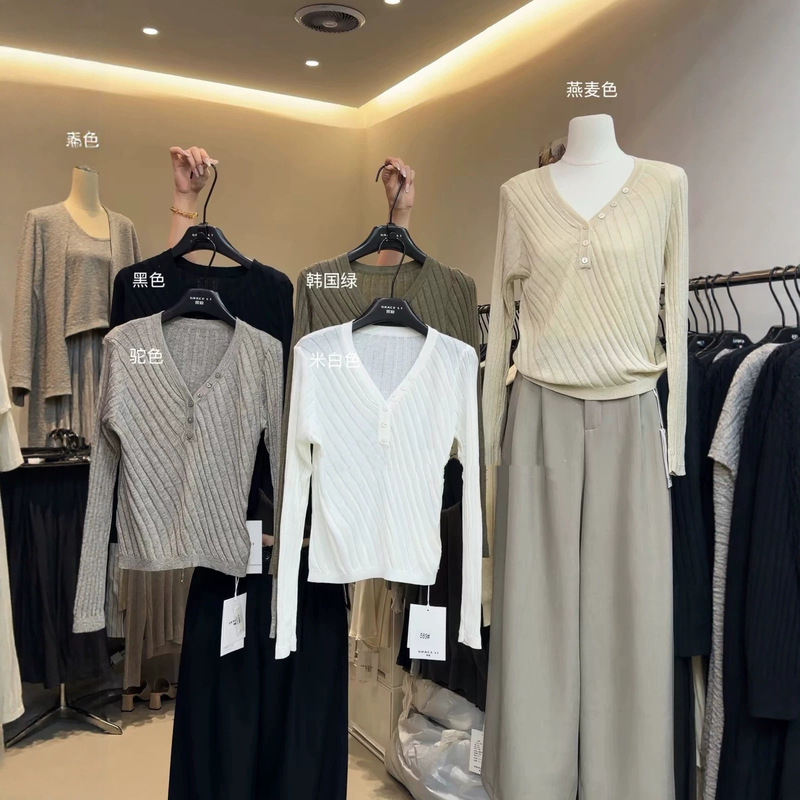 Contains fine wool, Korean style! Vintage artistic temperament, 2026 autumn, full of high-end feel, long-sleeved knitted sweater for women Contains fine wool, Korean style! Vintage artistic temperament, 2026 autumn, full of high-end feel, long-sleeved knitted sweater for women