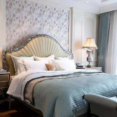 English Style Lacasza Shell Double Bed Alexander Villa Soft Back Princess Bed Mansion Bedroom Furniture 