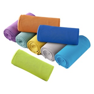 Cross-border cold feeling sports fitness towel sweat-absorbent quick-drying ice-cold towel outdoor cooling ice feeling quick-cold wrist towel with LOGO