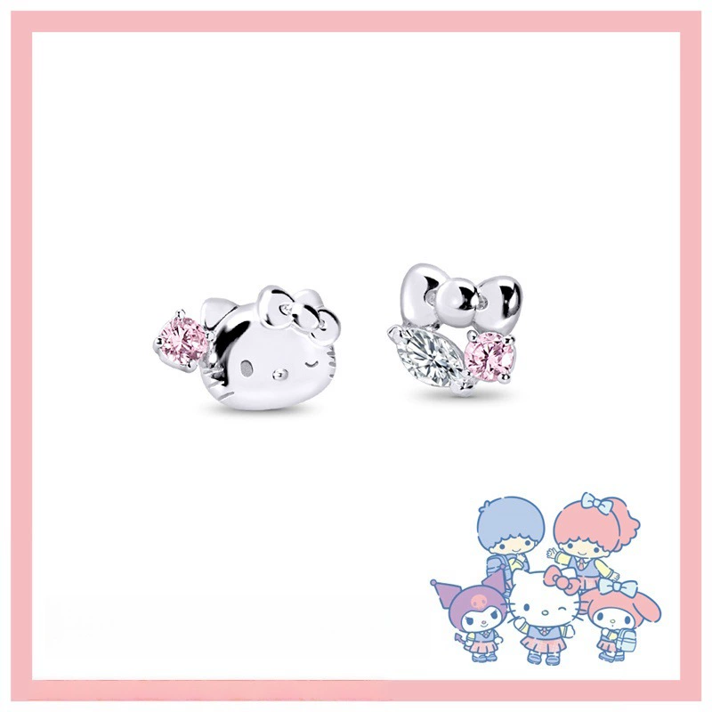 Hello Kitty Ring Sanrio Academy Mix Series-Pompompurin Cartoon Sweet Light Luxurious High-end Finger