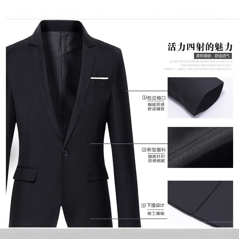 Comercio exterior hombre coreano traje casual pequeño traje traje joven hombre traje casual chaqueta de hombre al por mayor