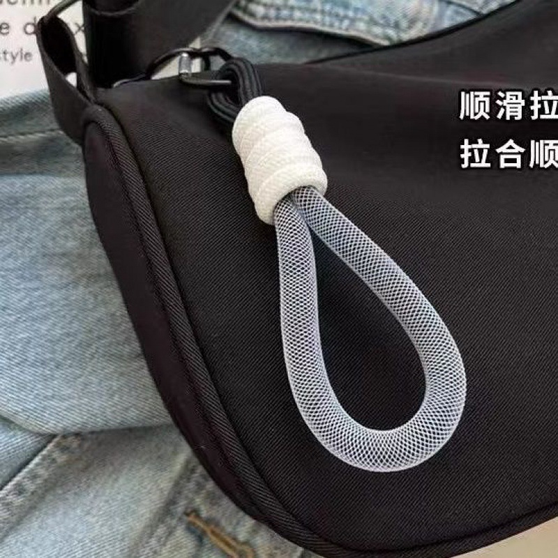 2025新款休闲大容量尼龙帆布包包女时尚单肩包百搭宽带斜挎枕头包|undefined