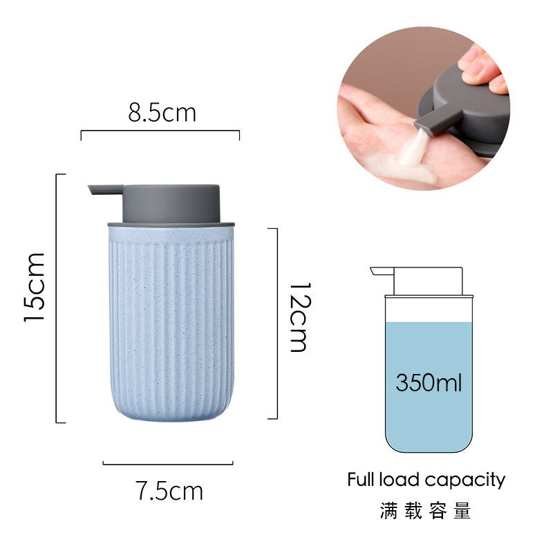 Botella de jabón de desinfectante de manos de cerámica nórdica ins viento prensado envasado baño baño gel de baño Amazon temu