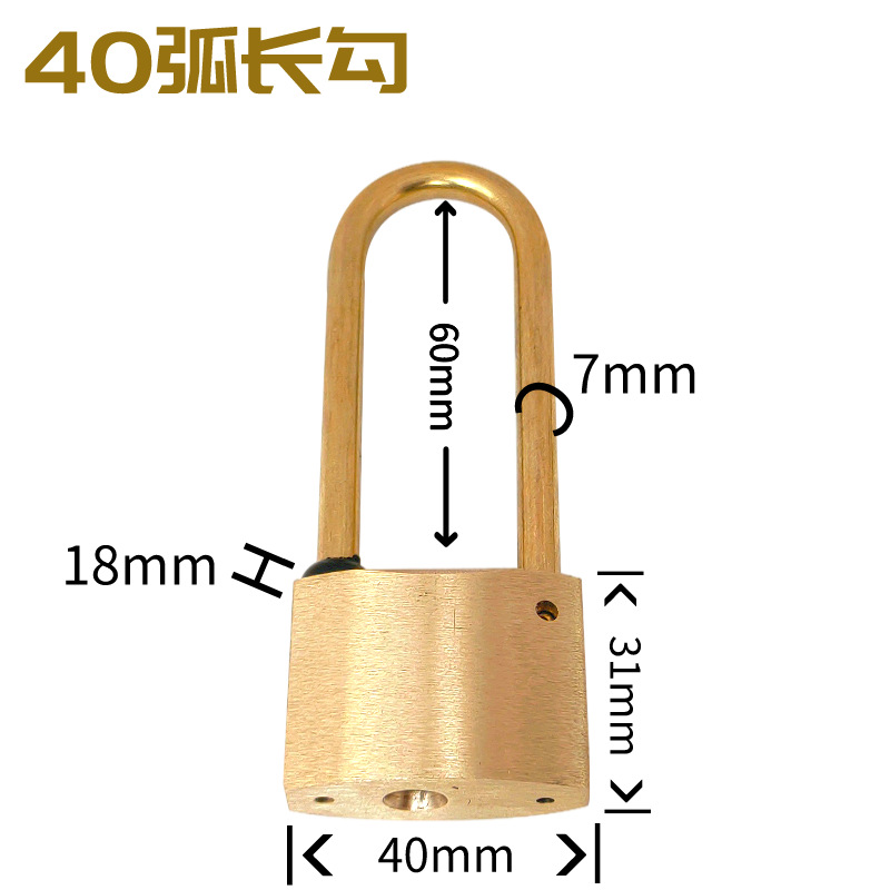 Cerradura de cobre cerradura de cobre cerradura cerradura cerradura cerradura de tanque de gas cerradura cerradura impermeable cerradura de caja de medidor eléctrico cerradura industrial