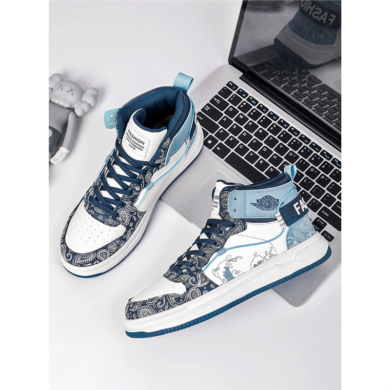 Осенние дышащие туфли большого размера с высоким берцем 45, национальные модные кроссовки 46, студенческая повседневная спортивная обувь 47, большие мужские туфли 48