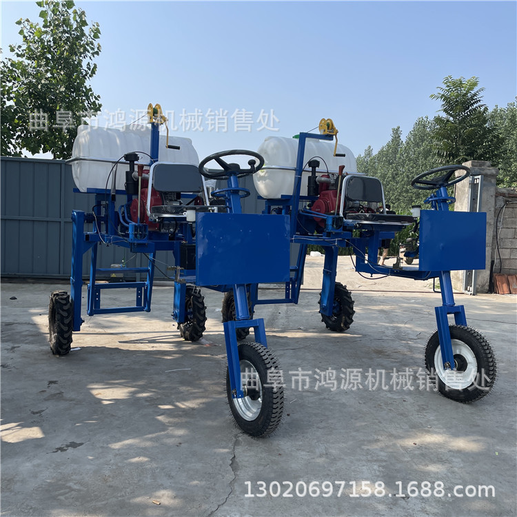 水冷柴油机打药车 农用液压升降款喷药机 自动卷管四轮打药机