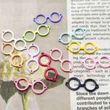 烤漆眼镜彩色材料可爱卡通钥匙圈合金diy配饰饰品配件串珠衣饰