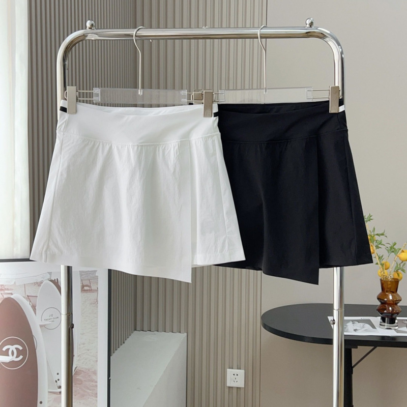 Dijia Sports Short Skirt, Women's Summer Quick-Dry Elastic Anti-Exposure Tennis Skirt, High-Waisted Slimming A-Line Skirt