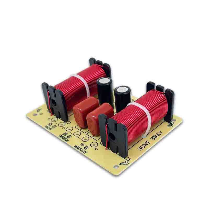 Divisor de frecuencia de tres frecuencias de alta media y baja de tres vías de audio altavoz de cine en casa Crossover distribuidor de actualización