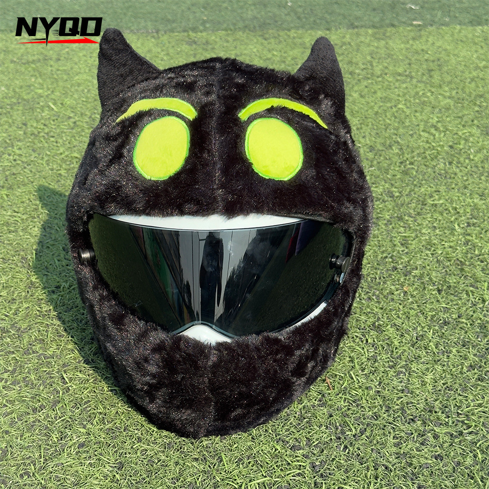 Cross-Border In-Stock Plush Personalized Animal Helmet Covers Motorcycle Headgear Accessories Demon Series Headgear Hot-Selling