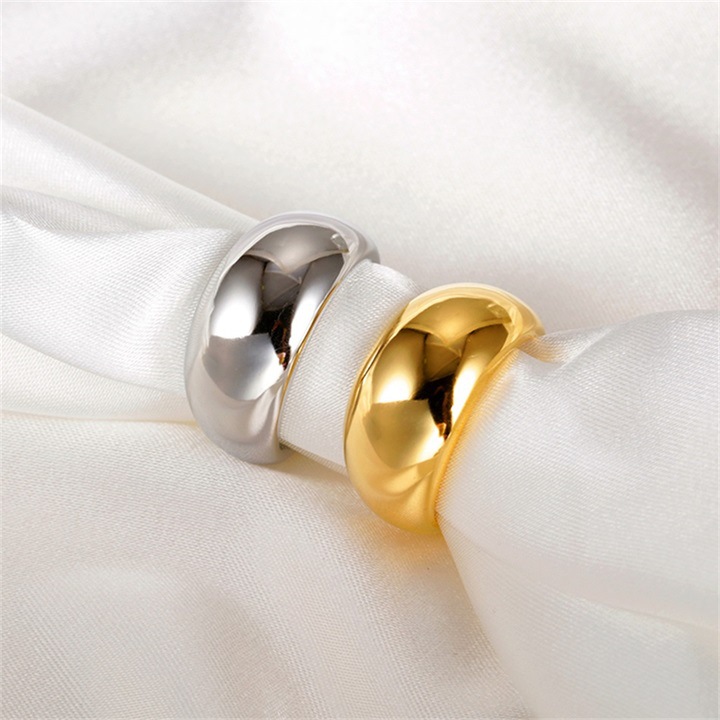 Fashion Solid Color Stainless Steel Rings Stainless Steel Rings