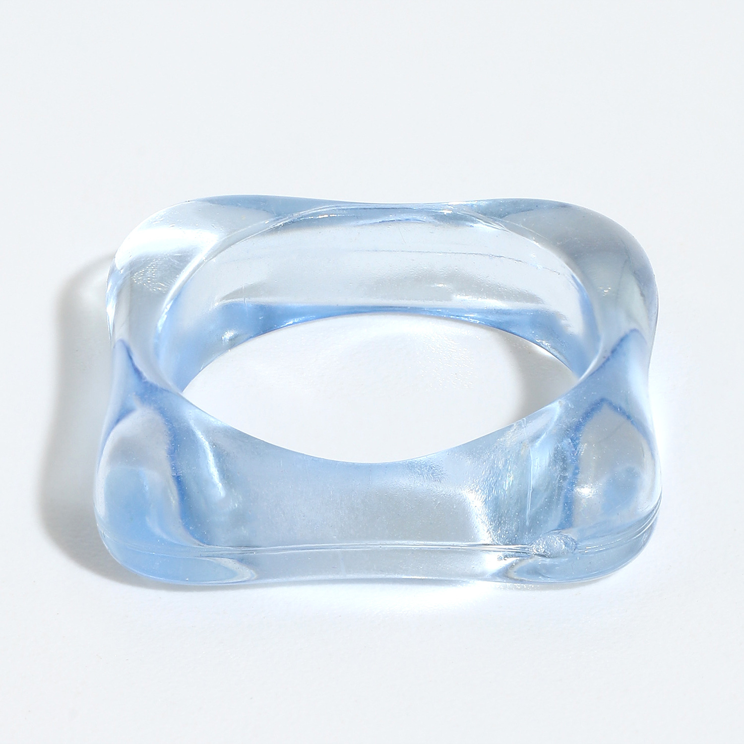 Hip-hop Color Diamond-shaped Resin Ring display picture 17