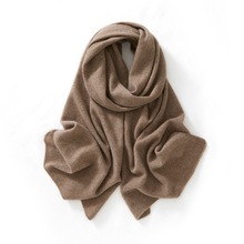 纯山羊绒围巾披肩两用秋冬新款加厚针织围脖百搭保暖男女通用